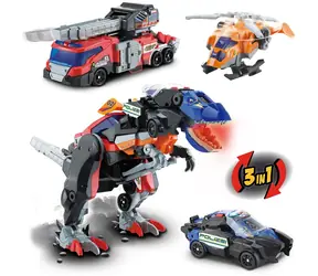 VTech Dinosaurus Switch & Go Super T-Rex / 3 v 1 transformácia na vozidlá / Zvuky a svetlá / od 3 rokov
