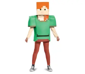 Disguise Detský kostým Minecraft Alex / Kostým / 3D top s maskou / 7-8 rokov
