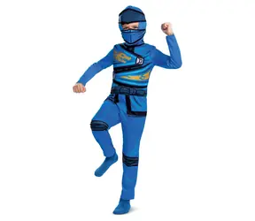 DISGUISE Kostým Ninjago Jay / Overal s maskou / 3-4 roky