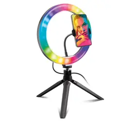 SBS Easy&Share / Kruhové LED svetlo / 10" / RGB / so statívom