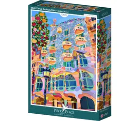 PIECES & PEACE Puzzle Nádherná Barcelona / 1000 dielikov / 47,8 x 69 cm