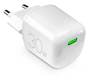 Puro MiniPro biela / Cestovná nabíjačka / GaN / USB-C / 30W