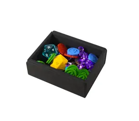 GAMEGENIC Box na žetóny, karty a kocky Token Keep čierna / magnetické veko / 113 × 87 × 36 mm