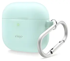 Elago Airpods 4 Silicone Hang Case mentolovo-zelená / Puzdro / silikónové / s pútkom na zavesenie / pre AirPods 4