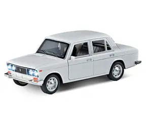 Rappa Auto biele so zvukom a svetlom 18 cm / Zotrvačník / Otváracie dvere a kapota / 3x batéria AG13