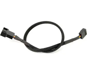 Watercool 4-Pin PWM predlžovací kábel čierna / Predlžovací kábel / 30cm