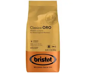 Bristot Classico Oro 1 kg / Zrnková káva / intenzita 9/10 / stredne pražená
