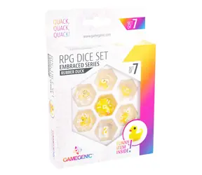 GAMEGENIC Sada RPG kociek Rubber Duck / 7 ks / D4-D20 / Embraced Series