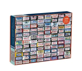 Galison Puzzle Koláž ŠPZ / 1000 dielikov / od 8 rokov