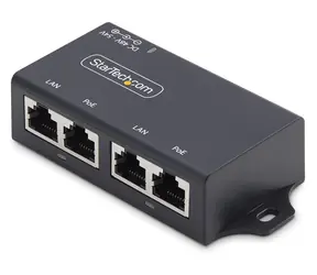 StarTech Gigabit PoE injektor / PoE injektor / 2- Port / 802.3 AF/at / 30W