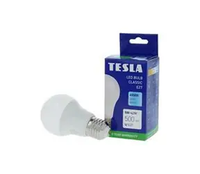 TESLA BL270560-8 studená biela / LED žiarovka / E27 / 5W / 500 lm / 6500K