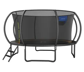 MERACH Trampolína MR-2429B2 / Priemer 3,6 m / Bezpečnostná sieť / 72 pružín / Nosnosť 150 kg