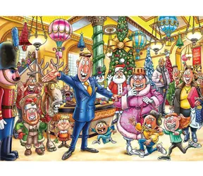 JUMBO Puzzle WASGIJ Christmas 21: Veselé vianočné premeny! /2x1000 dielikov/ od 12 rokov