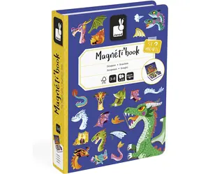 JANOD Magnetická kniha Draci / 53 magnetiek / 10 kartičiek