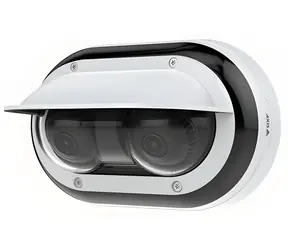 AXIS P4708-PLVE / Vonkajšia panoramatická IP kamera / kupola / 2x 8 Mpx / Antivandal / Deň a noc
