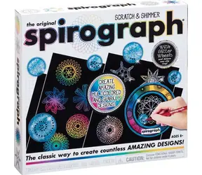SPIROGRAPH Kreatívna sada Scratch & Shimmer / Mandaly / od 8 rokov