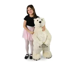 Rappa Plyšový medveď ľadový 100 cm / ECO-FRIENDLY / od 0 mesiacov
