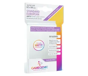 GAMEGENIC Obaly na karty Standard European 62x94 mm / Matné / 50 ks / Polypropylén