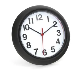 Omega Nástenné hodiny PZSU-BK čierne / Analógové / Výrazné číslice