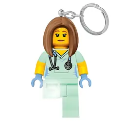 LEGO® Iconic Svietiaca figúrka Zdravotná sestra / Kľúčenka / LED svetlo / cca 8 cm / plast