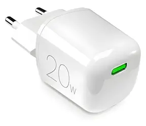 Puro MiniPro biela / Cestovný adaptér / GaN / USB-C / 20 W