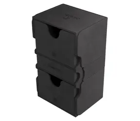 GAMEGENIC Box na karty Stronghold 200+ XL čierny / 200 kariet / Priehradka na príslušenstvo / Magnetické zatváranie