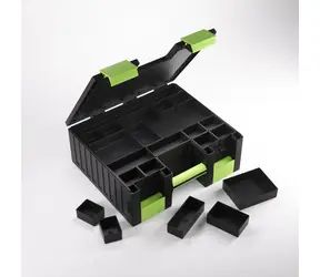GAMEGENIC Box na karty Game Castle čierna/zelená / Zberateľské karty / 32,4 x 32,4 x 12 cm