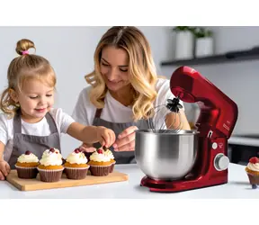 Eldom WRK1250 Chef červená / Kuchynský robot / 800 W / 5 l nerezová misa / 8 rýchlostí