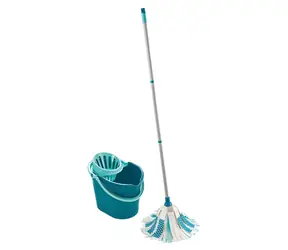 Leifheit 52106 modrá, biela / Návlek na mop / Bavlna, mikrovlákno / Suché aj mokré čistenie / Laminát
