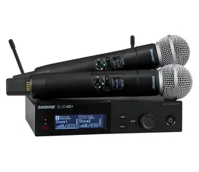 Shure SLXD24D+E/58-G65 / Bezdrôtový mikrofónny systém / 2 kanály / 2x ručný mikrofón / UHF 470-606 MHz