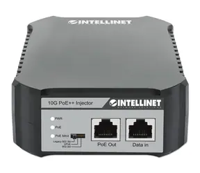 Intellinet 10G PoE++ Injektor 95W / PoE injektor / 2x RJ-45 10 Gigabit / čierna