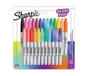 Sharpie Fine Popisovač permanentný Glam Pop / okrúhly hrot F / 24ks