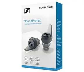 Sennheiser SoundProtex sivá / Ochranné štuple do uší / akustické filtre / pasívne potlačenie hluku