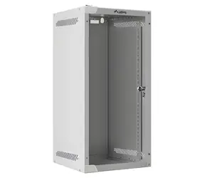Lanberg WF10-2312-10S sivá / Nástenný rack / 10" / 12U / 280×310 mm / sklenené dvere / flat pack