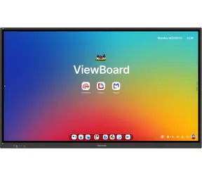 65" ViewSonic IFP6534 čierna / Interaktívny displej / 4K UHD / Dotykový / Android 14 EDLA / 3x HDMI