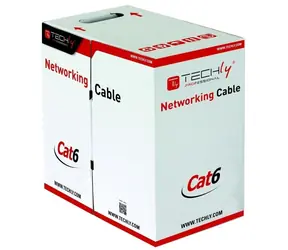 Techly U/UTP Cat.6 / Inštalačný kábel / 305 m / CCA / šedá