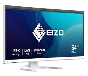 34" Eizo EV3450XC biela / Monitor / IPS / UWQHD+ / prehnutý / webkamera / USB-C 94W