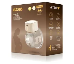 Neno Vento béžová / Odsávačka materského mlieka / bezdrôtová / 3 fázy sania / LCD displej