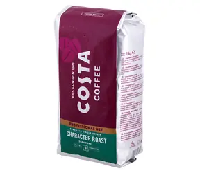 Costa Coffee Professional Brazílsky Single Origin 1 kg / Zrnková káva / tmavé praženie / intenzita 9