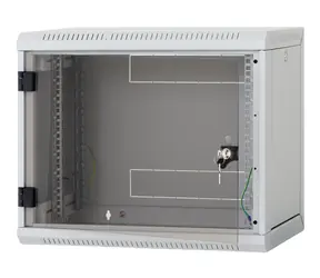 Triton RUA-06-AS6-BAX-A1 / Nástenný rozvádzač / 6U / 600x595 mm / sklenené dvere / odnímateľné bočnice / čierny