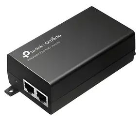 TP-LINK Omada POE260S čierna / PoE+ injektor / 2,5G / 2x LAN / 30 W / 802.3 AF/at