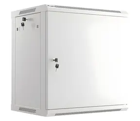 Lanberg WF01-6412-00S sivá / Nástenný rozvádzač / 19" / 12U / 600x450 mm / nosnosť 60 kg