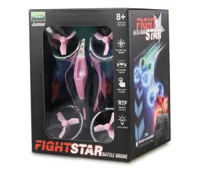 AMEWI Dron FightStar RTF ružová / 2v1 jazda a let / IR battle funkcie / 2,4 GHz / výdrž letu 8 min
