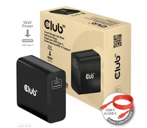 Club3D CAC-1914 čierna / Nabíjačka / USB-C / 140 W / GaN / PD 3.1