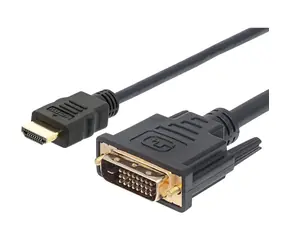 Techly ICOC-HDMI-D-018 čierna / Kábel HDMI - DVI-D / 1,8 m / Full HD