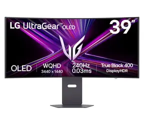 39" LG 39GX900A-B čierna / Monitor / OLED / 3440x1440 / 21:9 / 240Hz / 0,03ms / HDMI 2.1 / DP 1.4