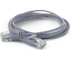 Wantec sivá / Patch kábel / Cat6a U/UTP / RJ45-RJ45 / 0,5 m