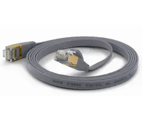 Wantec šedá / Patch kábel / F/FTP / Cat6a / 2 m / RJ-45