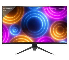 27" LC-Power LC-M27QC čierna / Monitor / VA / QHD 2560x1440 / 180Hz / zakrivený / FreeSync Premium