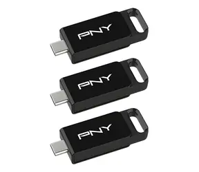 PNY Elite 128GB čierna / Flash disk / USB-C 3.2 Gen 1 / 3 ks